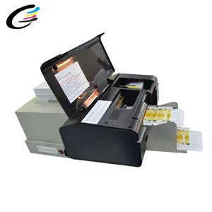 Imprimante de cartes de visite professionnelle à jet d'encre à faible coût FCOLOR pour l'impression de cartes d'identité en PVC