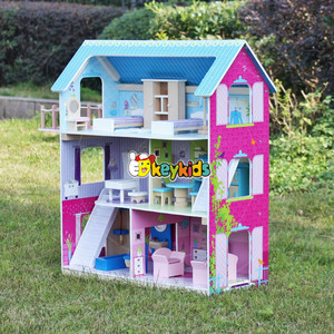 Plans de maisons de poupées en bois pour la vente en gros, 2016, adorables plans de maisons de poupées en bois pour enfants, meilleurs plans de maisons de poupées en bois W06A169 - Product Image 6