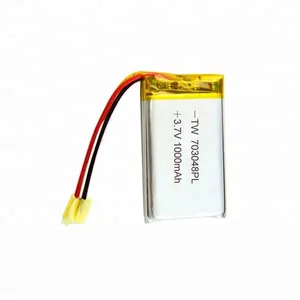 703048 1000mAh 3.7v חסין אש ultra דק זול ליתיום פולימר יון הסוללה עבור חכם שעון גולף עגלת