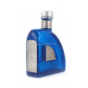 Botella de Licor de <span class=keywords><strong>Tequila</strong></span> de <span class=keywords><strong>Agave</strong></span> <span class=keywords><strong>Azul</strong></span> 100% en Vidrio <span class=keywords><strong>Azul</strong></span> Cobalto de Shanghai Linlang Wholesale - Product Image 3