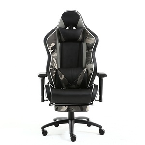 Silla ajustable de diseño colorido para gaming, sillón de oficina de camuflaje para masaje, pc, <span class=keywords><strong>ordenador</strong></span> de carreras, <span class=keywords><strong>reposapiés</strong></span> - Product Image 2