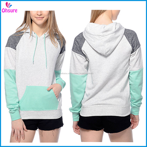 100% cotone di spugna francese grigio nero menta giacca sportiva abbigliamento fitness palestra <span class=keywords><strong>con</strong></span> cappuccio per le donne - Product Image 1