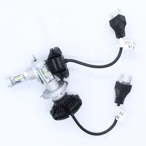 Lâmpada de led para motocicleta, h3, h4, 6v, 55w, farol de carro