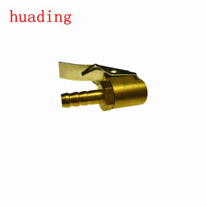 Mandrin à air de haute qualité avec Clup (laiton) Taille: 1/4 ",5/16" Barb de tuyau, mandrin à air, pompe de gonflage de pneu de voiture portable - Product Image 1
