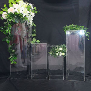 Sự kiện đám cưới trang trí hình chữ nhật rõ ràng Acrylic bệ bánh đứng - Product Image 2