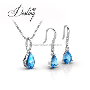 Daisini Engagement Pendant and Earring <strong>Sets</strong> Embellished with Swarovski Crystals Fashion Pear <strong>Jewellery</strong> <strong>Set</strong> <strong>for</strong> <strong>Woman</strong> - Product Image 4