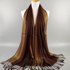 Zp bông và bạc dây hijab Viscose hồi giáo mặc trực tuyến bán buôn - Product Image 5