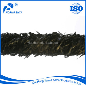 China NO. 1 Pluma de Primera Fábrica de Alta Calidad 8-10 Pulgadas Medio Bronce Schlappen Irid Boa Boas de Plumas Al Por Mayor - Product Image 5