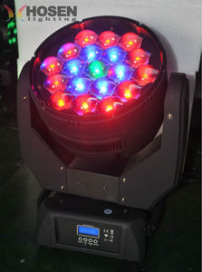 2015 más nuevos 19pcs 15w 4 en 1 RGBW llevó zoom moviendo lavado ligero cabeza cabeza móvil con <span class=keywords><strong>la</strong></span> luz del haz de control del an - Product Image 2