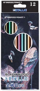 <span class=keywords><strong>Crayon</strong></span> de <span class=keywords><strong>couleur</strong></span> en bois noir de haute qualité, personnalisé, à marque privée, métallique, <span class=keywords><strong>incassable</strong></span>, pour artiste - Product Image 2