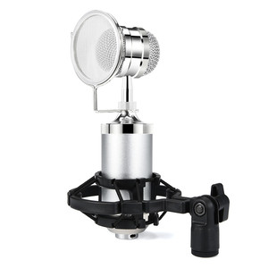 Micrófono de Condensador Profesional BM3000, Micrófono de Estudio <span class=keywords><strong>con</strong></span> Cable de 3.5 mm, Micrófono para Grabación Vocal, Micrófono para Karaoke KTV <span class=keywords><strong>con</strong></span> Soporte - Product Image 4