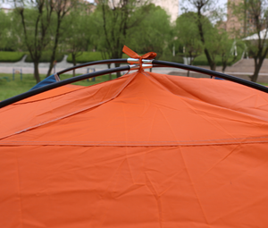 Tente de camping personnalisée, <span class=keywords><strong>Orange</strong></span> rouge double decker tente double porte domaine tente de secours d'urgence tent-CT0094 - Product Image 4