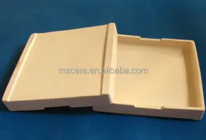 Big Size Alumina Ceramic Tray Rectangular Crucible