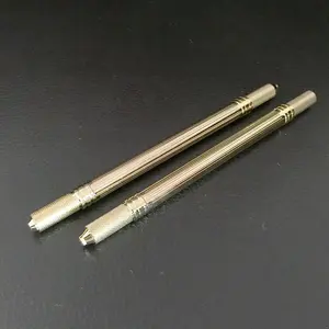 BerLin Neue Zwei Köpfe Gold Manuelle Tattoo Stift Microblading Augenbraue Stift