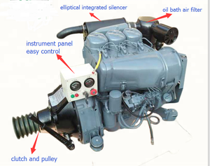 In vendita trattore cemento cemento blocco che fa macchina 50 hp raffreddato ad aria motore 3 cilindri diesel Deutz F3L912 con cambio - Product Image 5