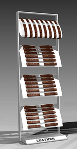 Bán lẻ trung tâm mua sắm <span class=keywords><strong>Rack</strong></span> hiển thị vành đai da với Giá kim loại và <span class=keywords><strong>Acrylic</strong></span> đứng - Product Image 5