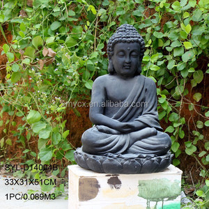Magnesia grandes te negro estatua de <span class=keywords><strong>buda</strong></span> para adornos de jardín - Product Image 1