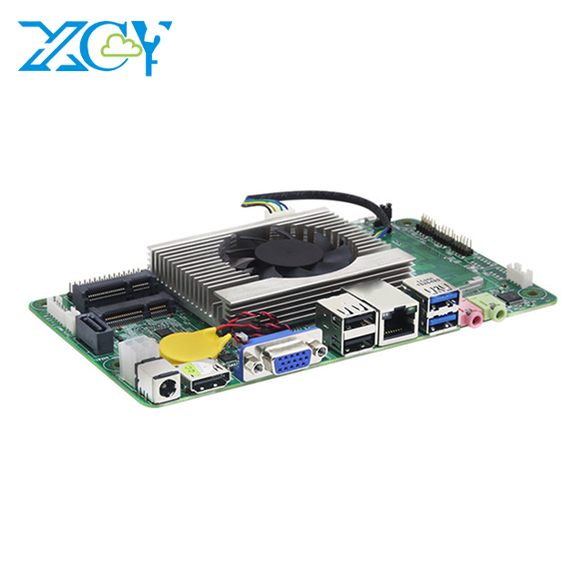 Материнская плата XCY Core i3 7100U, универсальная материнская плата для компьютера, VGA, LVDS, 8 USB, Wi-Fi, BT, Gigabit LAN, Встроенный промышленный компьютер