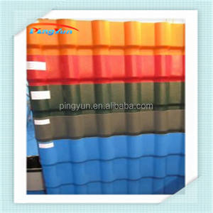 Alibaba China de 2.5 mm y 3.0 mm de resina sintética roofing tile / asa español teja de techo / asa + pvc plástico de cubierta - Product Image 2