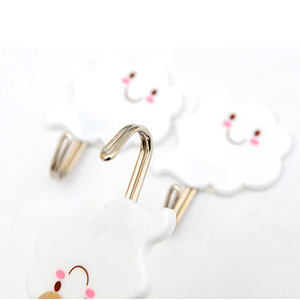 Di alta Qualità 3 pz/set Bianco di Stile Copertura Appiccicoso Gancio A Parete Supporto della Tazza di Aspirazione Decorare La Parete <span class=keywords><strong>Porta</strong></span> Forte Rack gancio - Product Image 3
