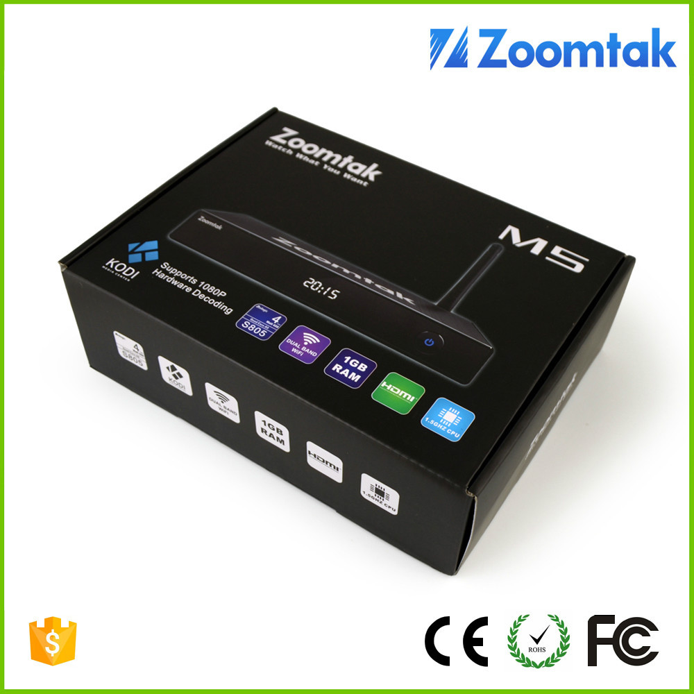 Amlogic S805 KODI 15.2 Android 4.4 más pequeño receptor de tv por satélite