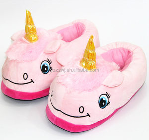 Gratis Monster Roze Warme Indoor Schoenen Pluche Eenhoorn Slipper Grappige Pluche <span class=keywords><strong>Slippers</strong></span> Comfortabele Pluche Eenhoorn Schoenen Voor Vrouwen - Product Image 1
