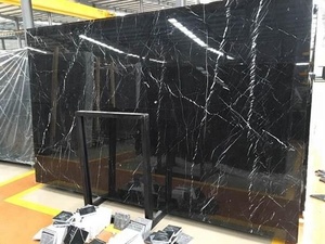 Lastra di <span class=keywords><strong>Marmo</strong></span> Nero Marquina Naturale con Venature Bianche Piastrelle Moderne Impermeabili <span class=keywords><strong>per</strong></span> Bagno Cucina <span class=keywords><strong>Piano</strong></span> di Lavoro <span class=keywords><strong>Tavolo</strong></span> Esterno - Product Image 6