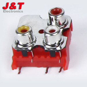 À usage général rca jack pour pcb <span class=keywords><strong>montage</strong></span> JTELE AV rac pin jack socket 4 broches rca connecteur - Product Image 4