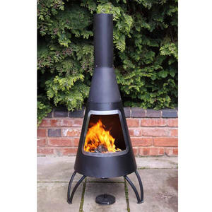 Lò Sưởi Lò Sưởi Lò Nung Đốt Gỗ Sân Vườn Ngoài Trời Với Chimey - Product Image 3