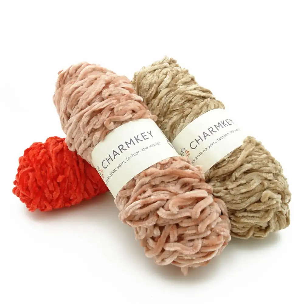 Fancy yarn 100 polyester yarn bulky chenille yarn for knitting sweater