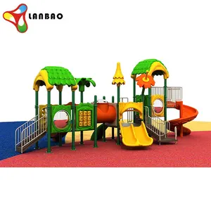 Outdoor Dikombinasikan Slide Set Disesuaikan Colorful Outdoor TK Taman Bermain