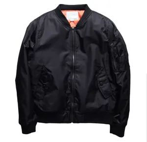 Bán Buôn Tùy Chỉnh Chất Lượng Cao Người Đàn Ông MA1 Bomber Jacket, Biểu Tượng Tùy Chỉnh Ma1 Máy Bay Ném Bom