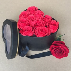 Tùy Chỉnh LOGO Màu Sắc Khác Nhau Đôi Layers Tim Hộp Quà Tặng, Sang Trọng Hộp Hoa Với PVC <span class=keywords><strong>Hat</strong></span> - Product Image 5