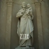 Bela vida vida tamanho de mármore saint joseph estátua