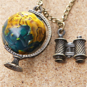 Di Vendita calda Dell'annata Dei Monili Della <span class=keywords><strong>Collana</strong></span> Retrò Lunga Catena Con Il Telescopio Dello Smalto Colorato Globe <span class=keywords><strong>Collana</strong></span> & Del Pendente Dei Monili Delle Donne - Product Image 2