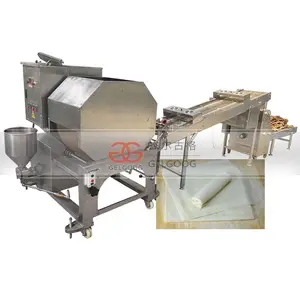 0.3-2mm Electric Square Lumpia Spring Roll Wrapper Making Machine