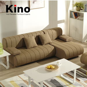 Moderno tejido de <span class=keywords><strong>lino</strong></span> sofá barato sofá en forma de L de lavable sofá muebles de sala - Product Image 3