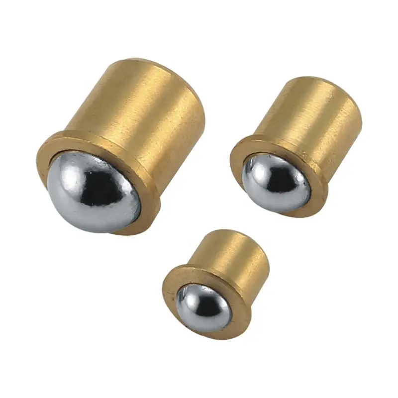 Wear-resistance spring touch brass closet door closer ball bearing door catch