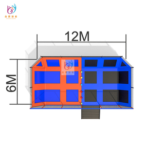 Grand <span class=keywords><strong>trampoline</strong></span> rectangulaire, équipement de gymnastique, chaussures de basket-ball pour enfants - Product Image 2