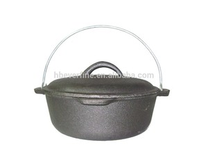 2QT holandés horno de <span class=keywords><strong>hierro</strong></span> fundido BUSHCRAFT que acampa cocinando <span class=keywords><strong>el</strong></span> pote - Product Image 4