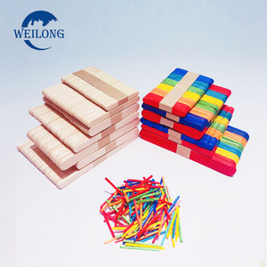 Colorido de madera de abedul helado arte palo de helado bares para los niños de juguete hecho en china. - Product Image 5