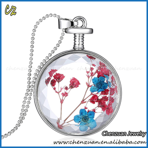 New Handmade Jewelry Dry <strong>Flower</strong> <strong>Necklace</strong>, Resin <strong>Necklace</strong> <strong>Pressed</strong> <strong>Flowers</strong>, Real Dried <strong>Flower</strong> Pendants <strong>Necklace</strong> - Product Image 2