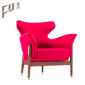 Leisure modern fabric and wooden framework office chairs - Product Image 4