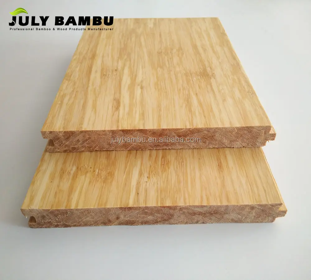 Precio de fábrica de bambú Pisos de madera dura para interiores de alto brillo para interiores a la venta Bosque liso natural E1 Apartamento tradicional 5 años