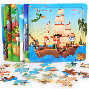 Juguete educativo de madera Montessori para niños, rompecabezas de madera, rompecabezas, rompecabezas, 20 piezas - Product Image 5