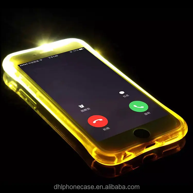 Coque de téléphone portable, antichoc, personnalisée, avec lumière Led, pour iphone X 6 7 8, pour Samsung galaxy S8 note 7, nouvelle tendance 2020
