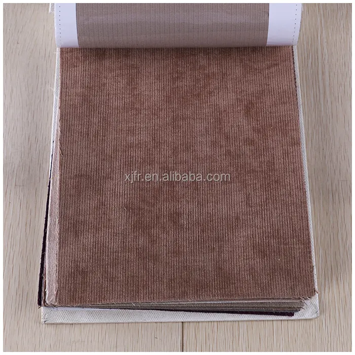 100 % polyester effen brandvertragende chenille stof voor het maken van tapijten/sofa doek