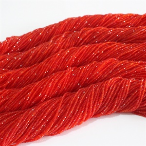 Cuentas sueltas de cristal rojo para Decoración - Product Image 1