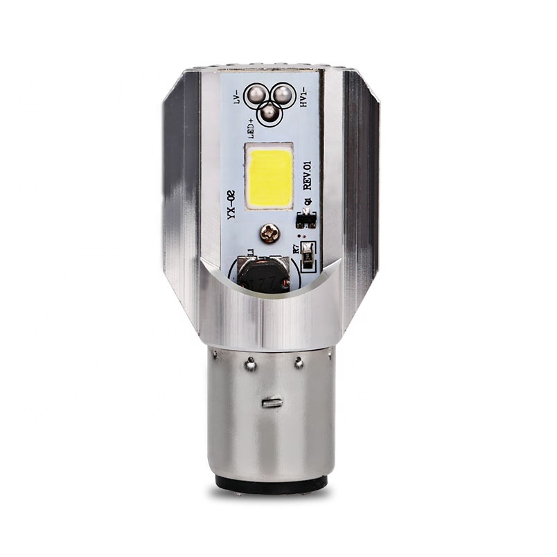 Светодиодная лампа для мотоцикла, скутера H6 Ba20d 6000k