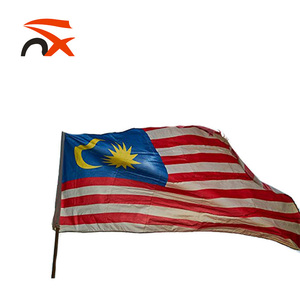 Diseño personalizado de la bandera de la <span class=keywords><strong>Federación</strong></span> de Malasia Serigrafía Bandera de Kuala Lumpur con forma rectangular - Product Image 3